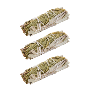 Mini-Räucherbündel Weißer Salbei und Zeder, 3er Set