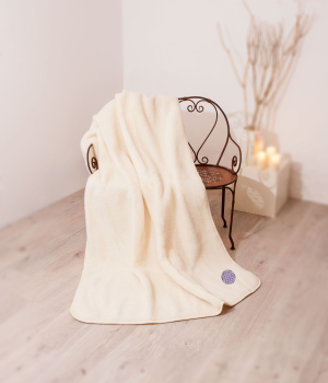 Merino-Decke „Blume des Lebens”