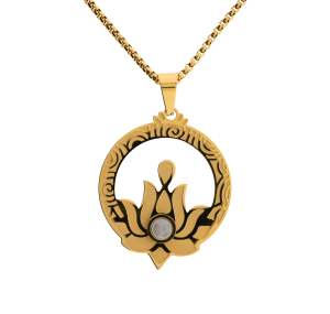 Kette „Lotus“, vergoldet