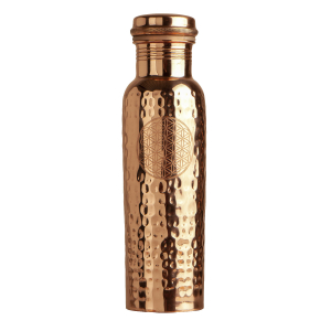 Kupfer-Trinkflasche „Blume des Lebens“, 650 ml