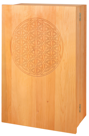 Medizinschrank „Blume des Lebens” aus Erlenholz