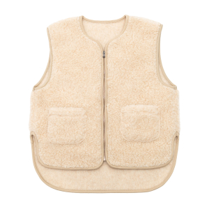 Merino-Weste „Island“, beige