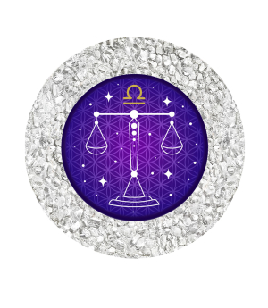 Bergkristall-Energiemagnet „Waage“