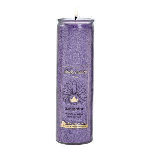Kerze Sahasrara - Kronen-Chakra - violett