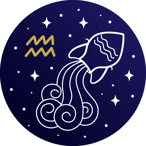 Symbol für das Sternzeichen Wassermann
