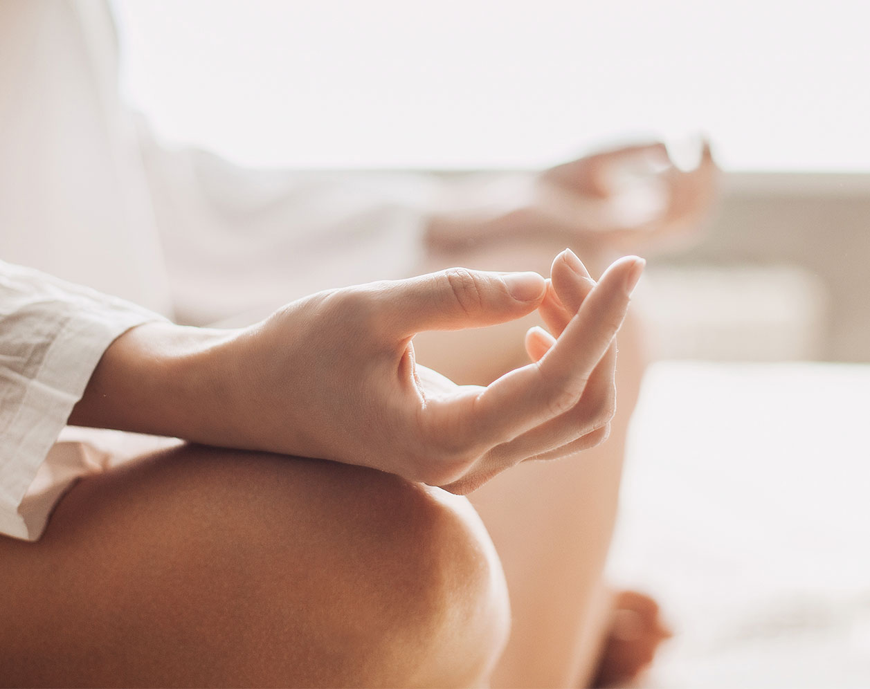 Hände im Prithvi-Mudra