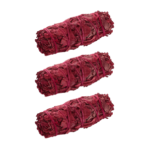 Mini-Räucherbündel Weißer Salbei mit Drachenblut, 3er Set