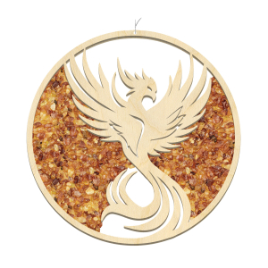 Bernstein-Fensterschmuck „Phönix“