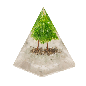 Pyramide „Orgon“ aus Peridot