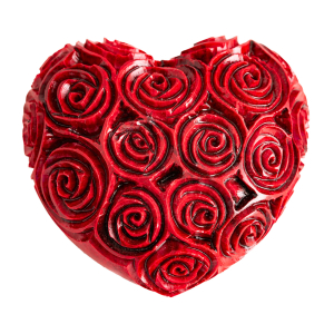 Speckstein „Rosenherz“, groß